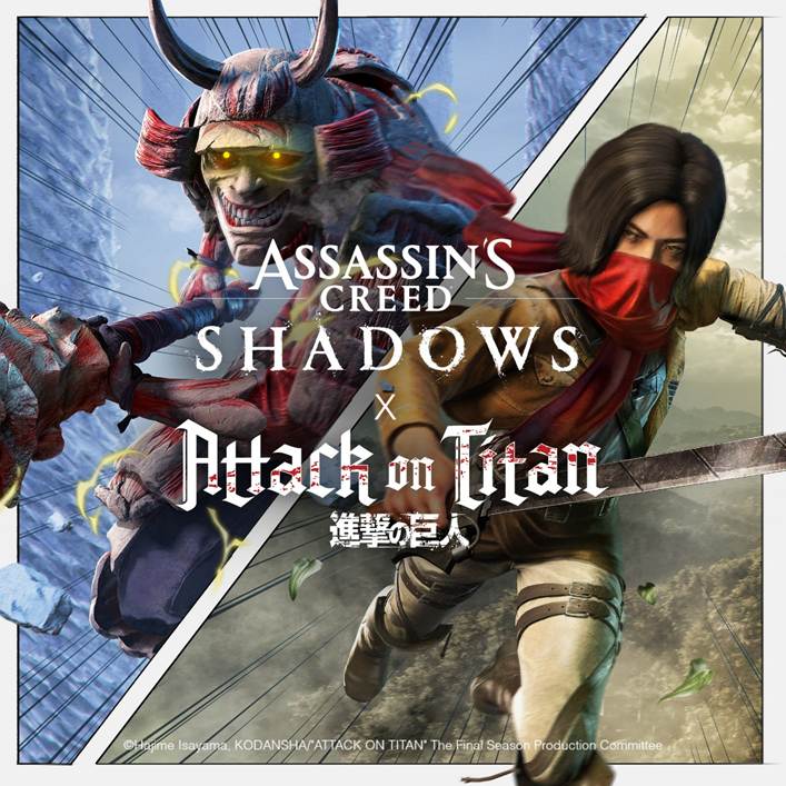 Assassin’s Creed Shadows y Attack on Titan: una colaboración épica con misiones limitadas